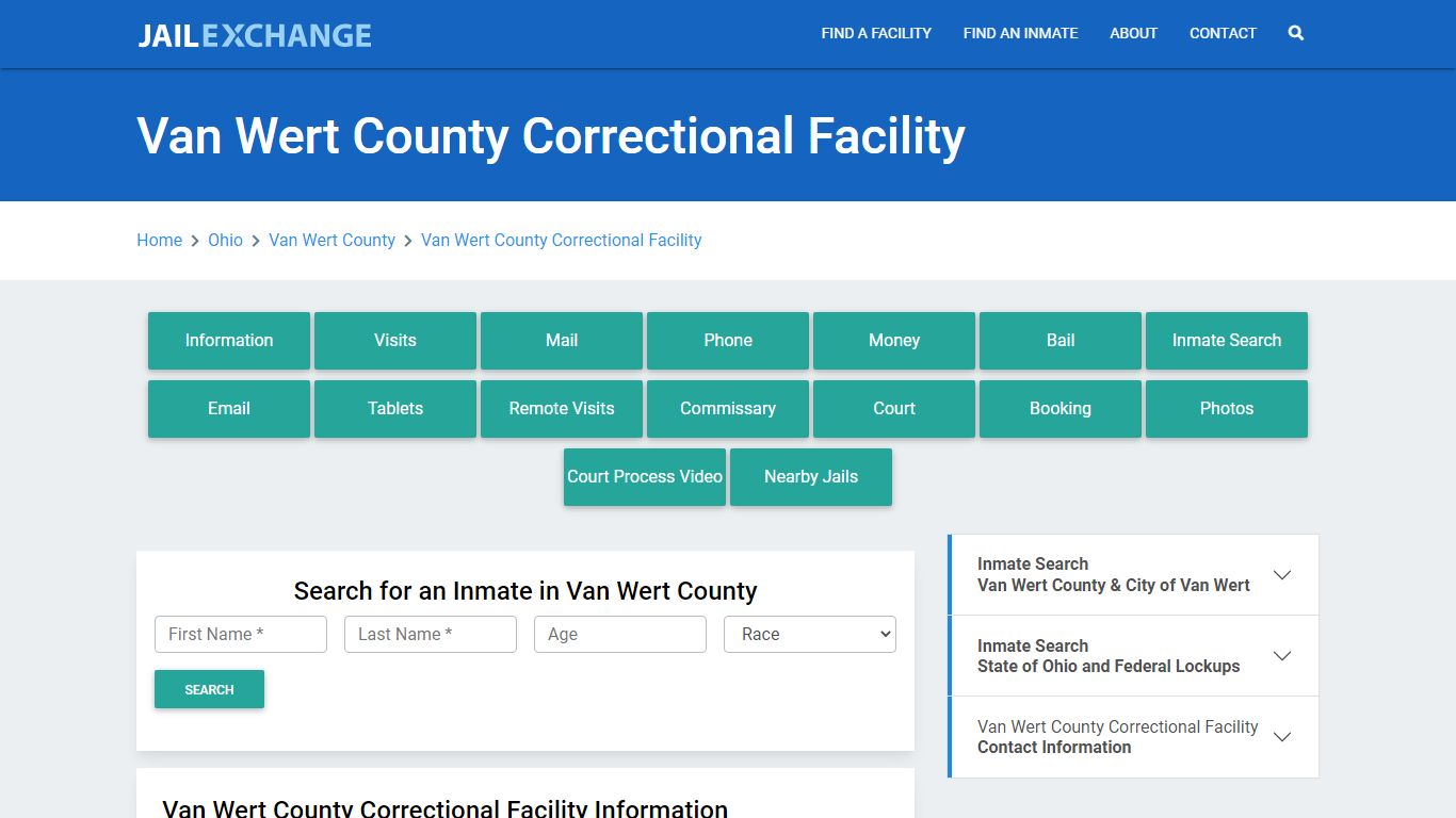 Van Wert County Correctional Facility - Jail Exchange