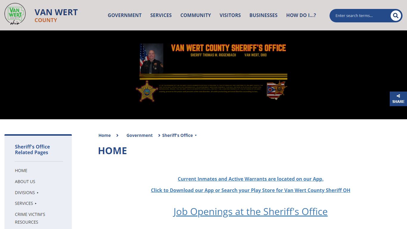 Van Wert County Sheriff